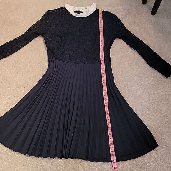 Sandro black lace fit and flare dress - Picture 9 of 14